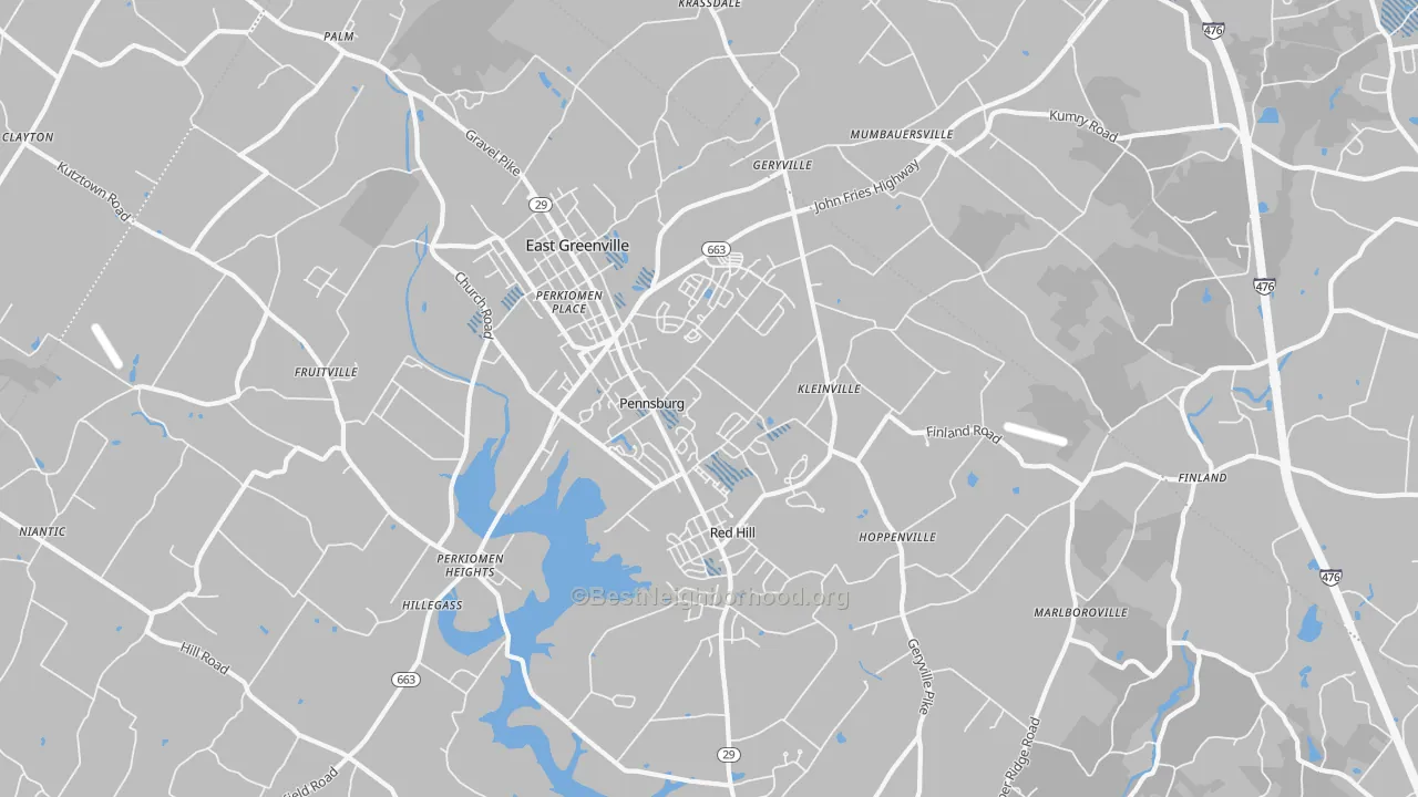 Transit Grade map of 18073, PA