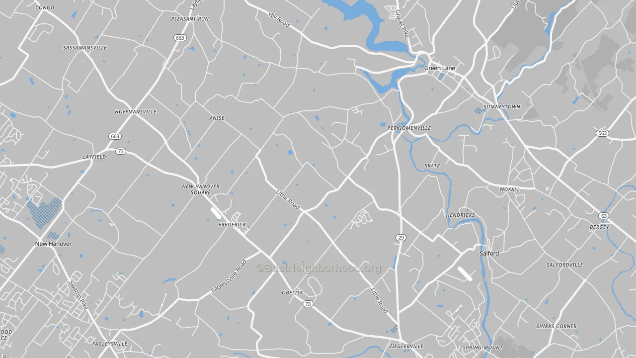 Transit Grade map of 18074, PA