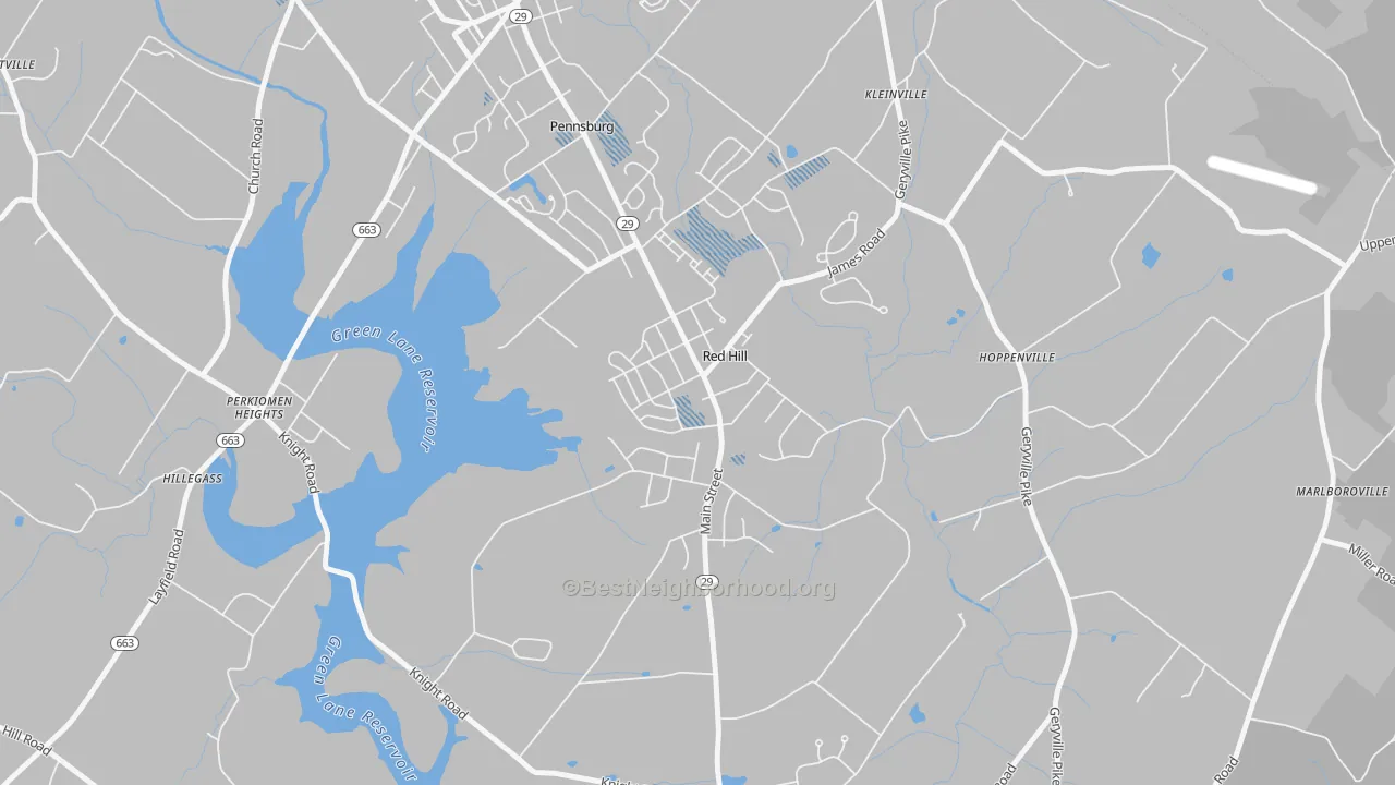 Transit Grade map of 18076, PA