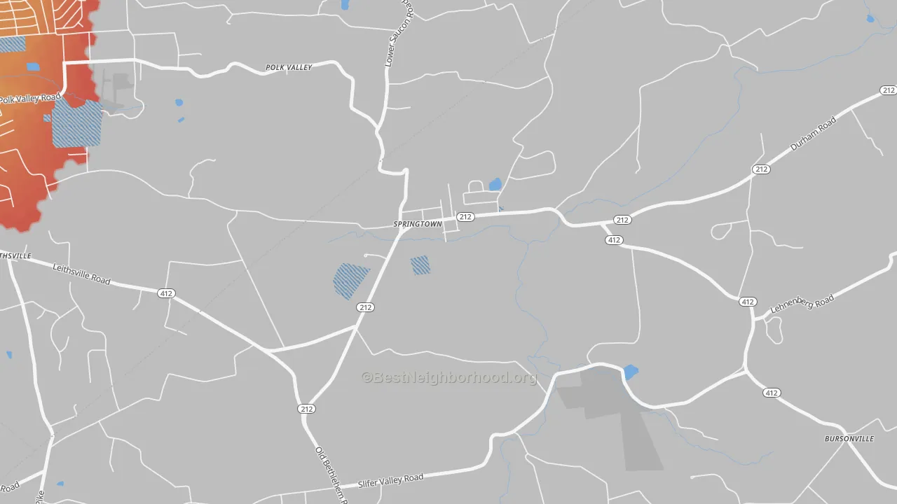 Transit Grade map of 18081, PA