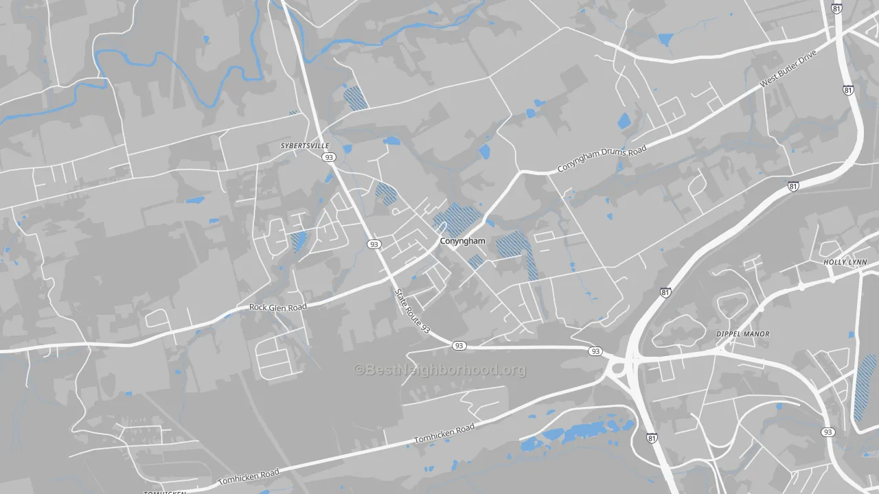 Transit Grade map of 18219, PA
