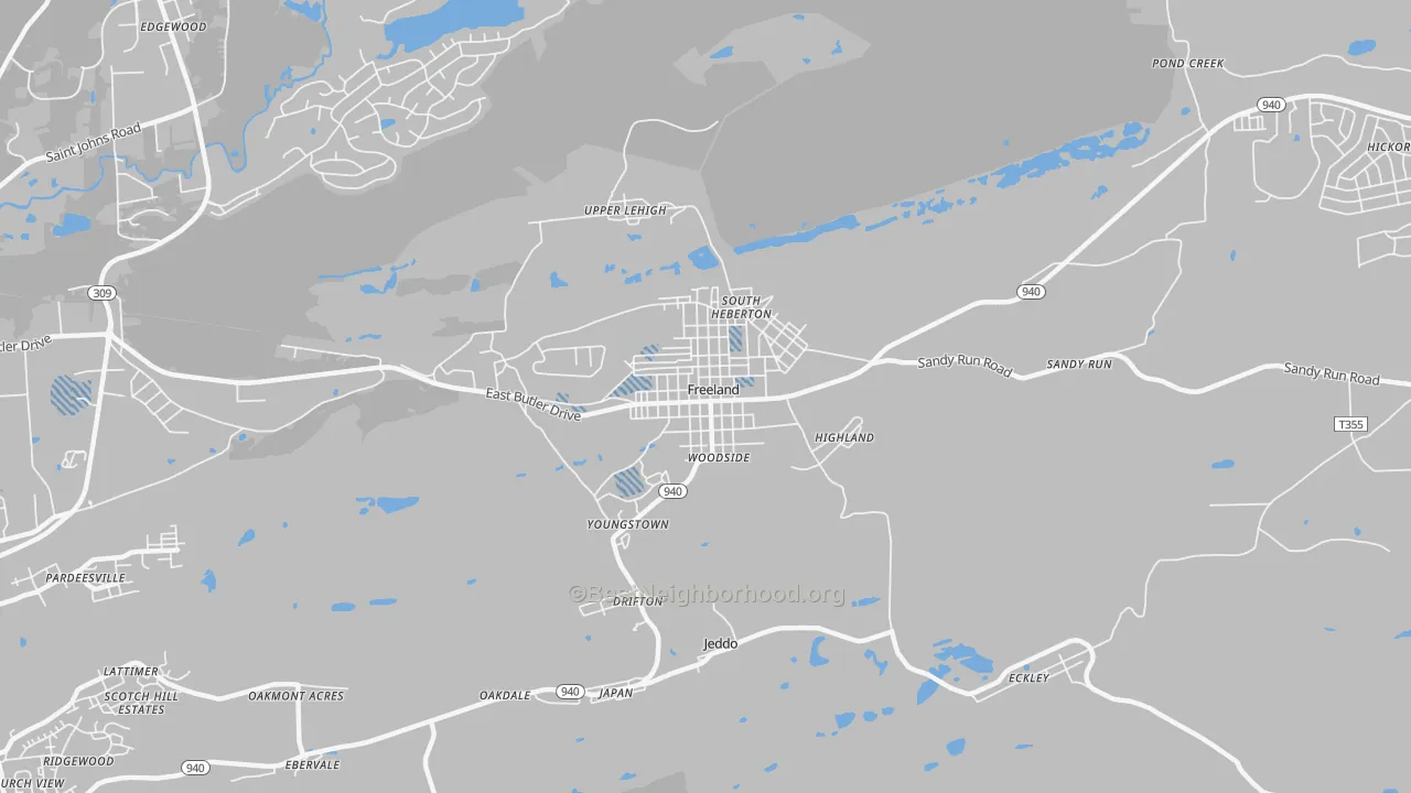 Transit Grade map of 18224, PA