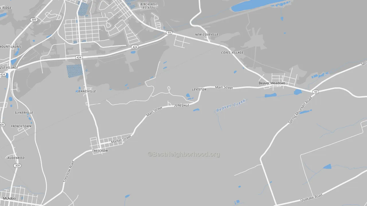 Transit Grade map of 18230, PA