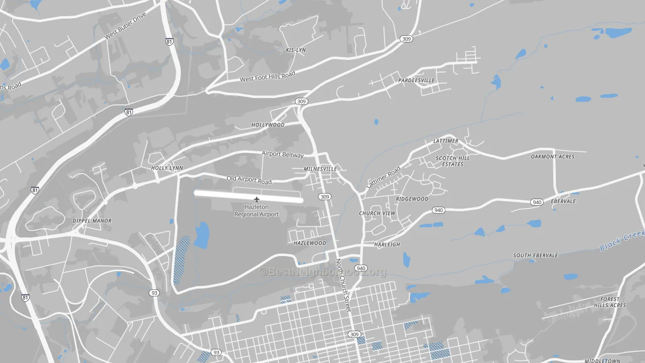 Transit Grade map of 18239, PA