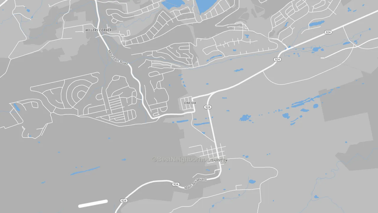 Transit Grade map of 18242, PA