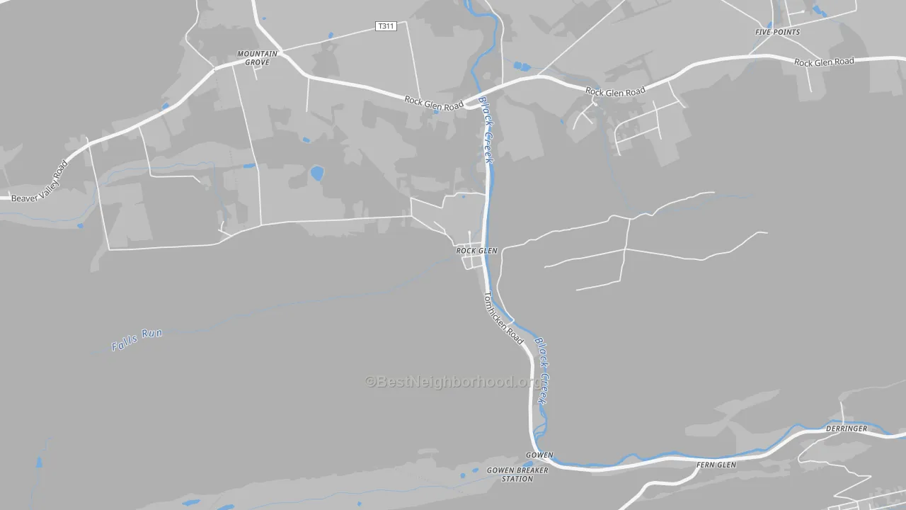 Transit Grade map of 18246, PA