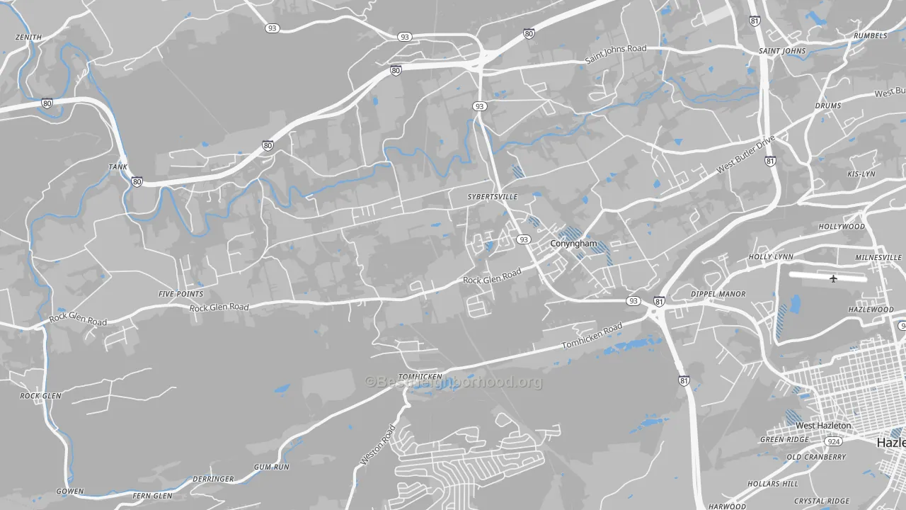 Transit Grade map of 18249, PA