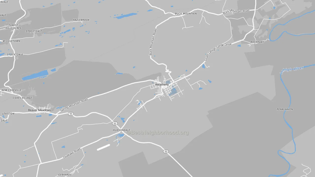Transit Grade map of 18255, PA