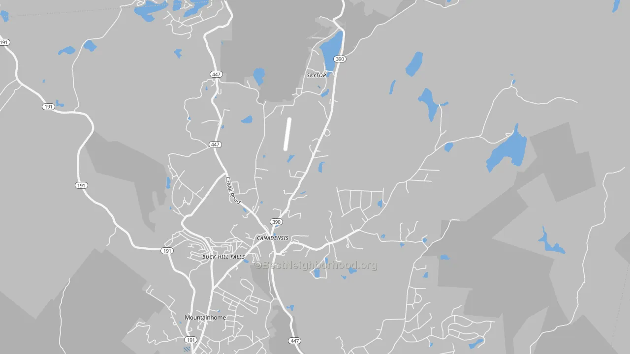 Transit Grade map of 18325, PA