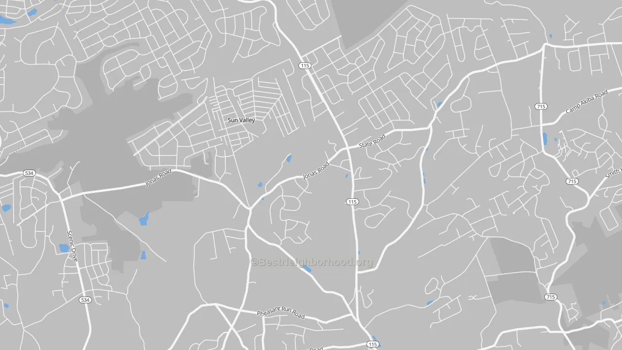 Transit Grade map of 18330, PA