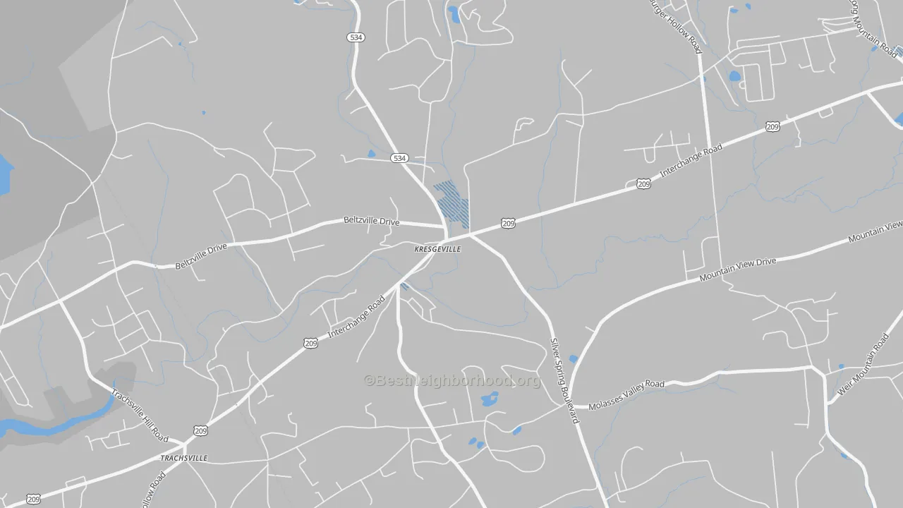 Transit Grade map of 18333, PA