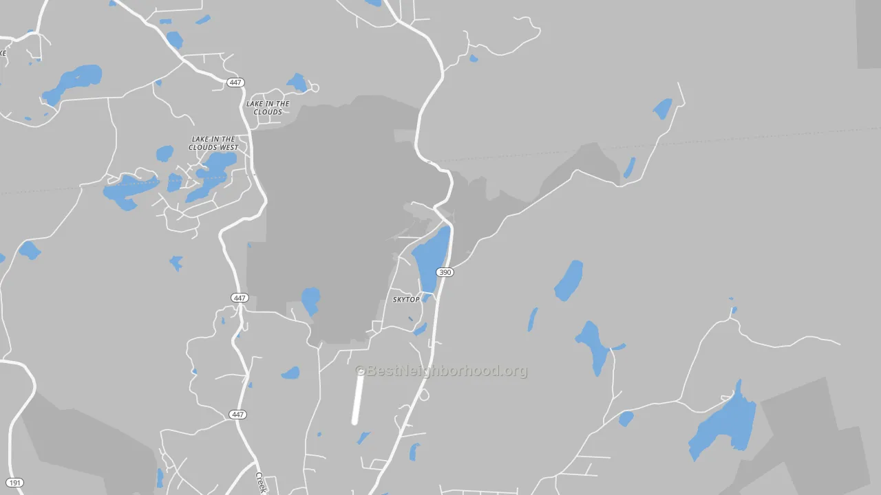 Transit Grade map of 18357, PA