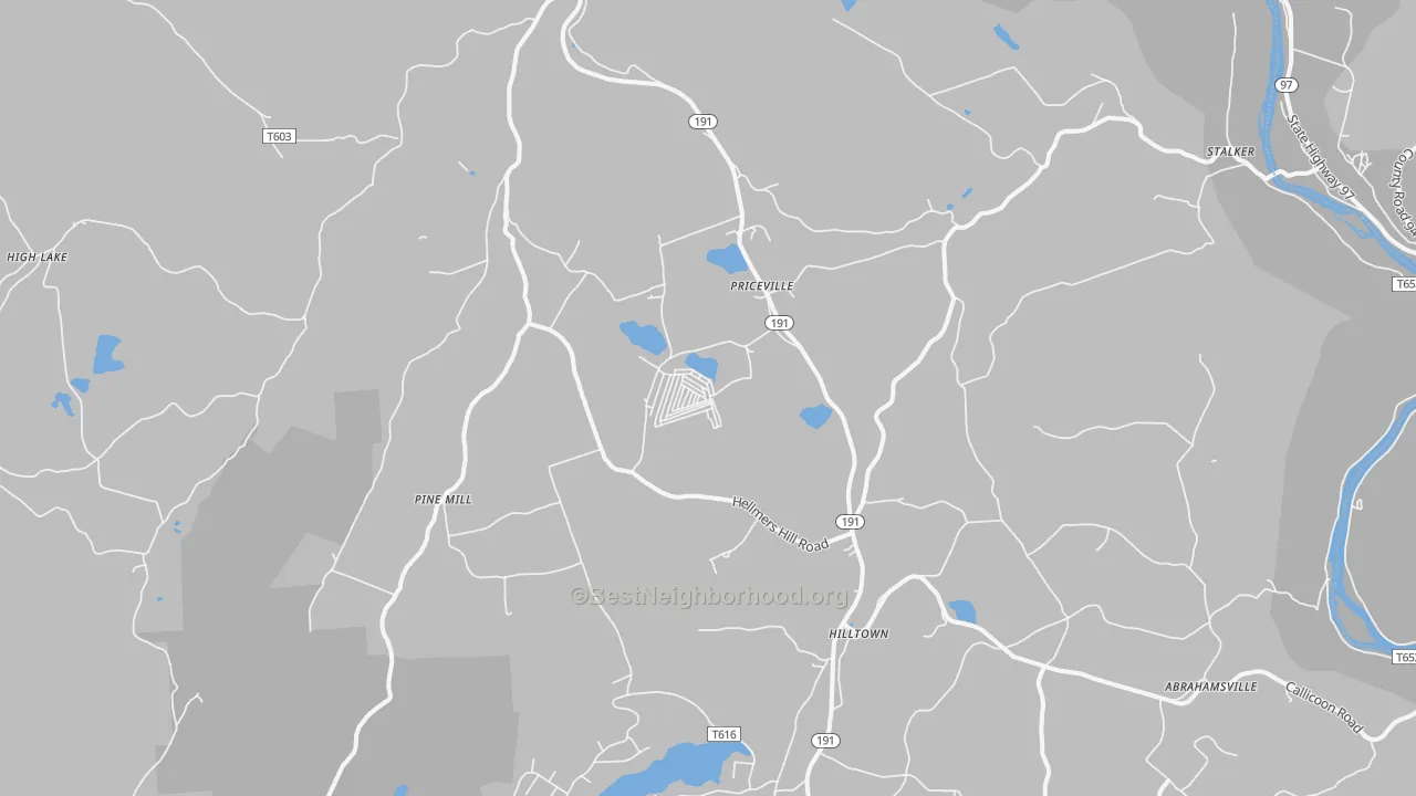Transit Grade map of 18417, PA