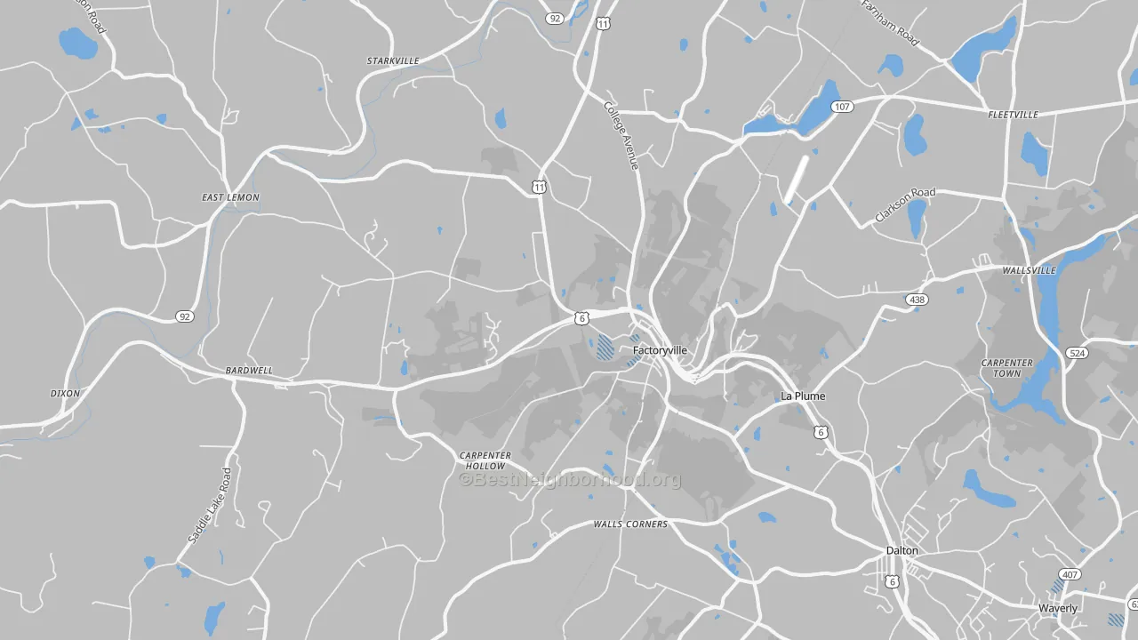 Transit Grade map of 18419, PA