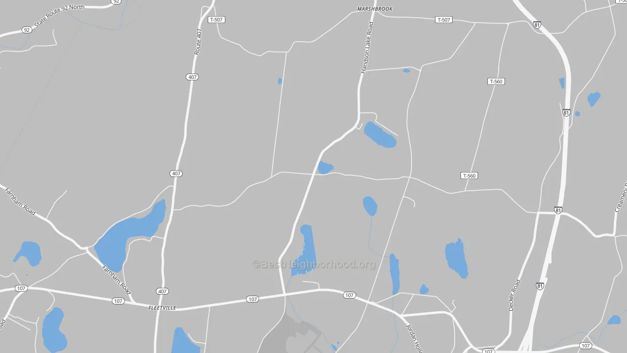 Transit Grade map of 18420, PA