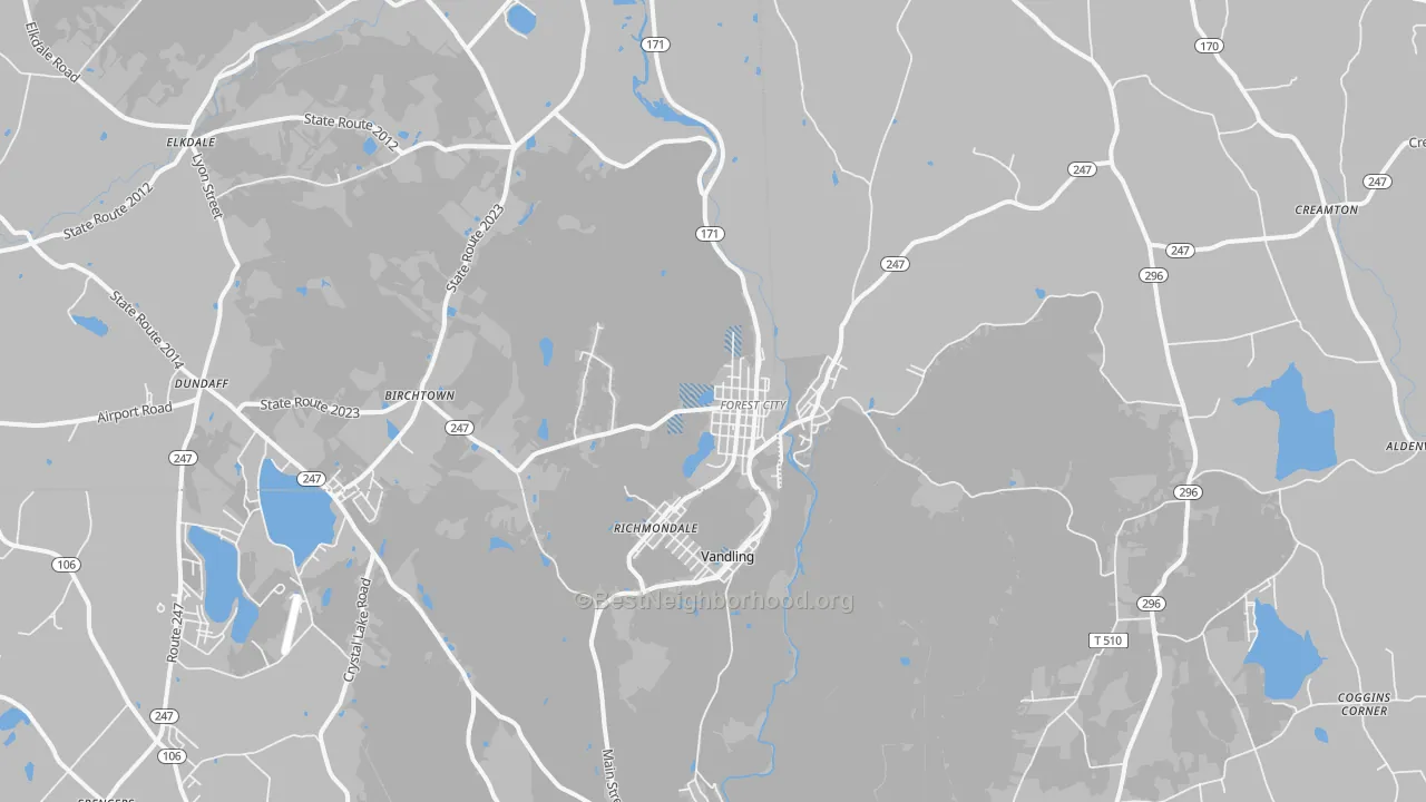 Transit Grade map of 18421, PA