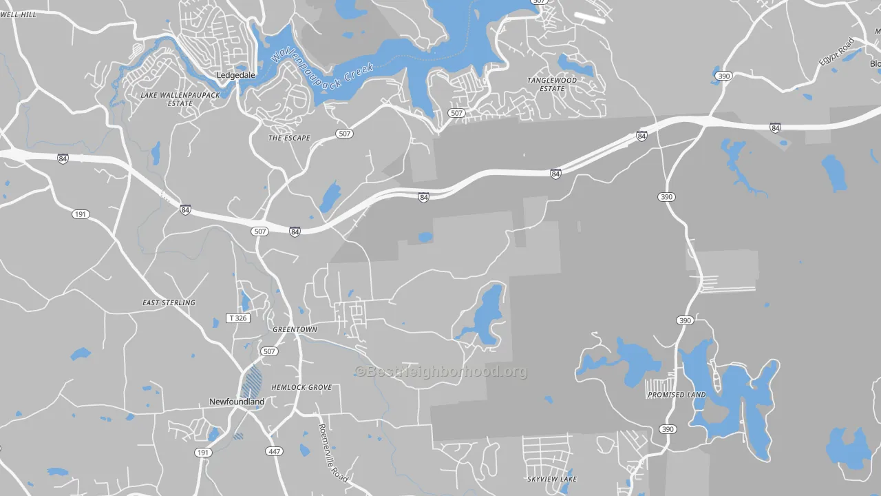 Transit Grade map of 18426, PA