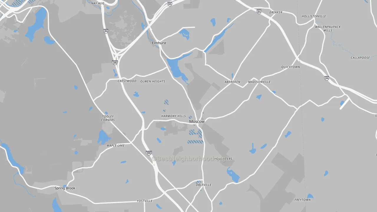 Transit Grade map of 18444, PA