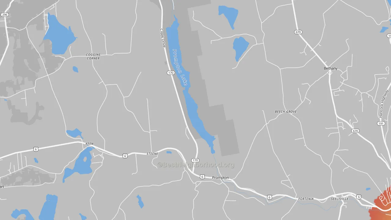 Transit Grade map of 18456, PA