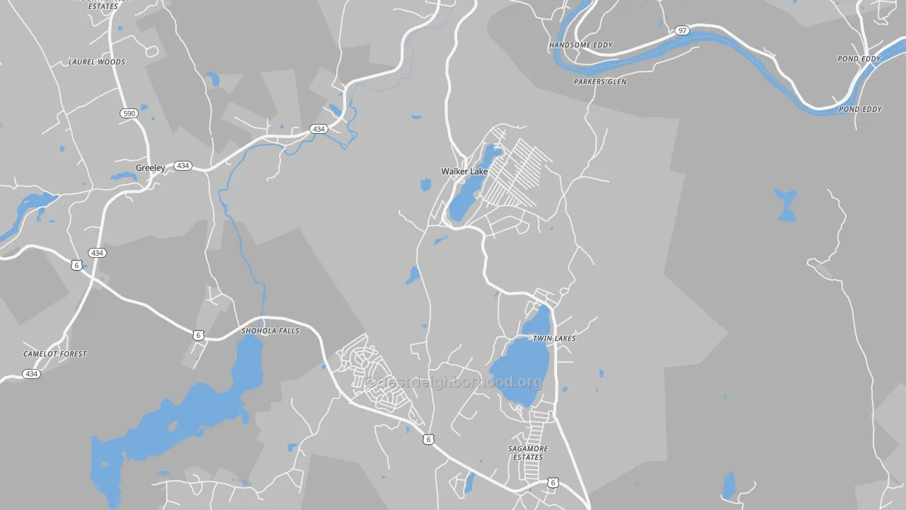 Transit Grade map of 18458, PA