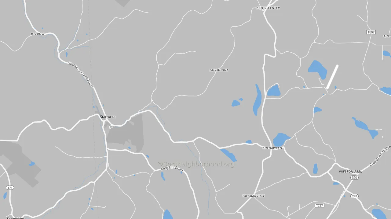Transit Grade map of 18462, PA