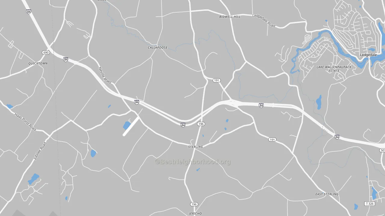 Transit Grade map of 18463, PA