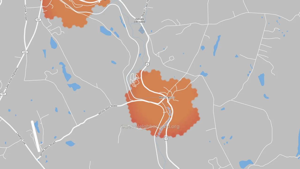 Transit Grade map of 18473, PA
