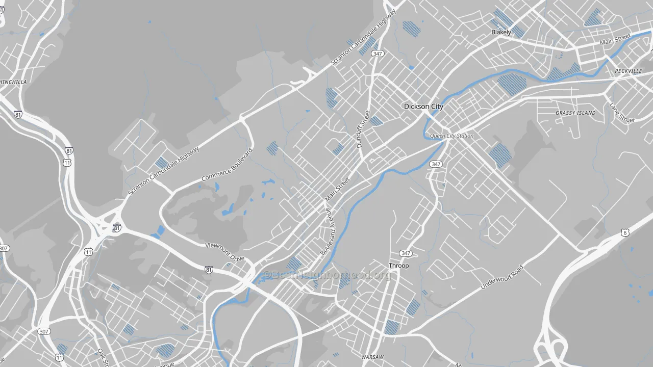 Transit Grade map of 18519, PA