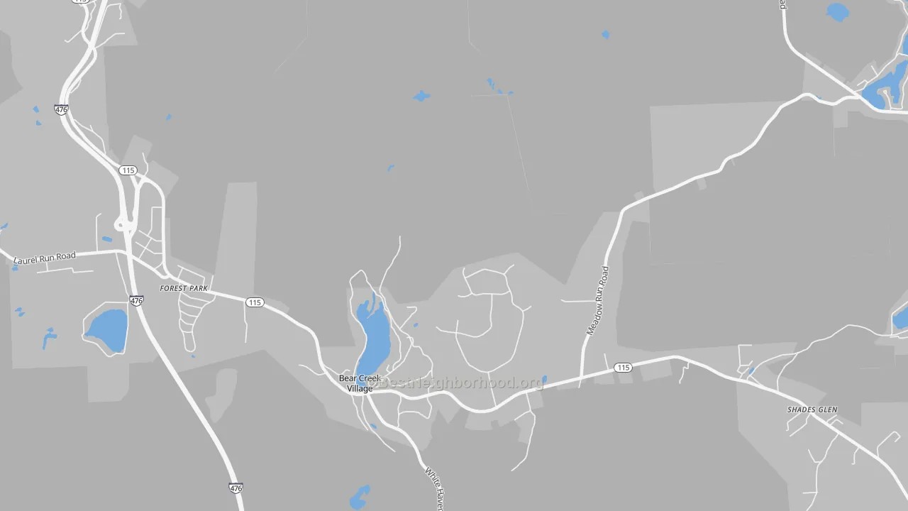 Transit Grade map of 18602, PA
