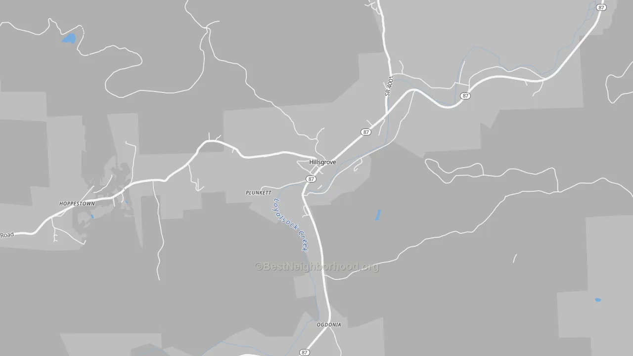 Transit Grade map of 18619, PA