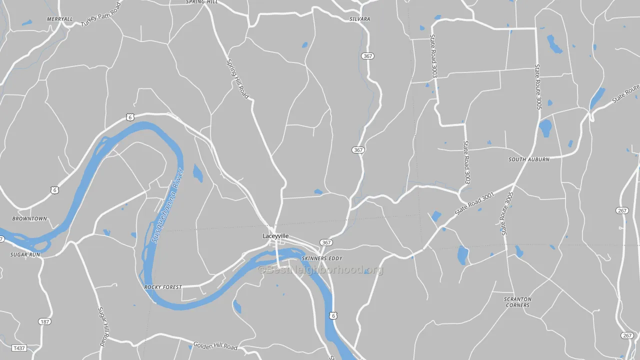 Transit Grade map of 18623, PA