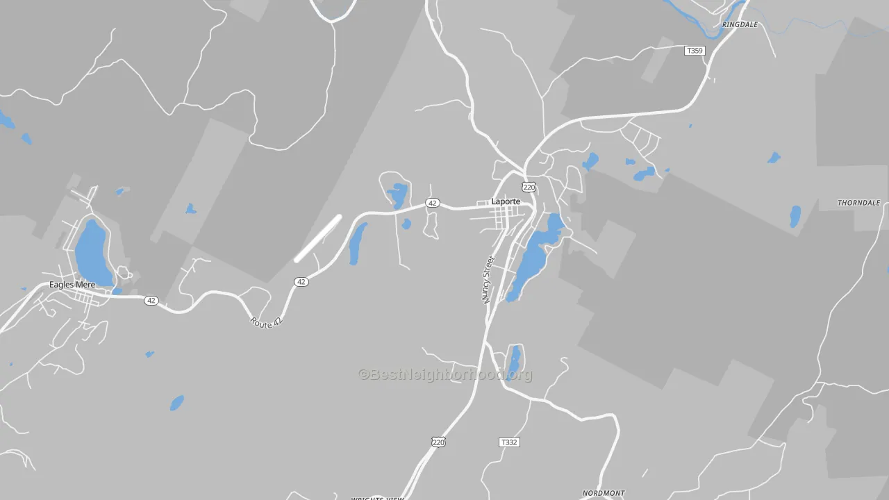 Transit Grade map of 18626, PA