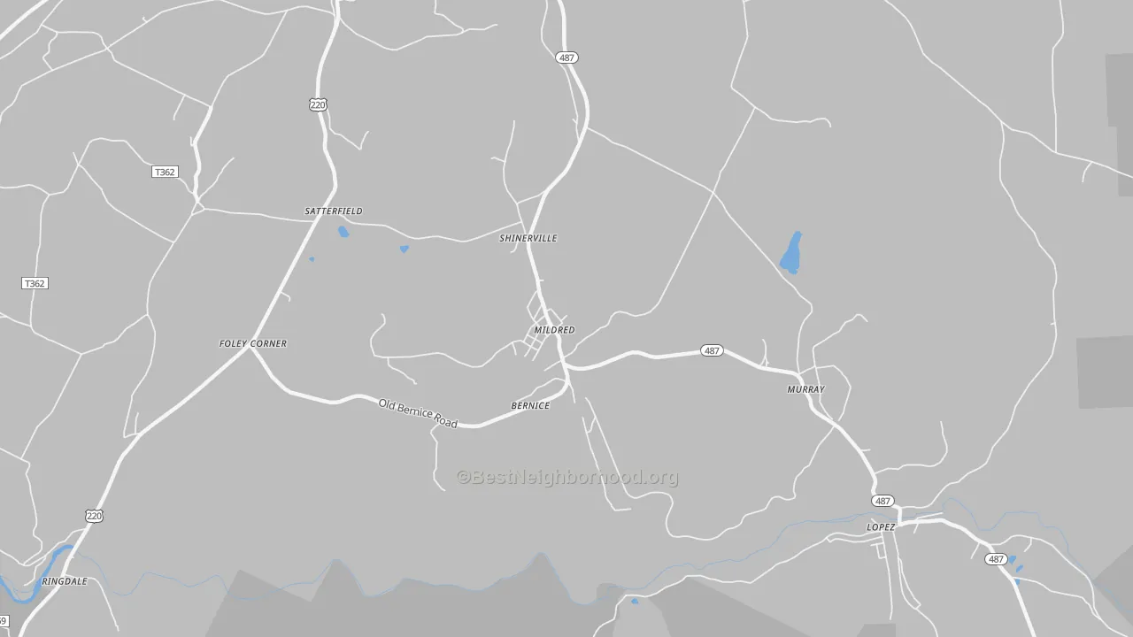 Transit Grade map of 18632, PA