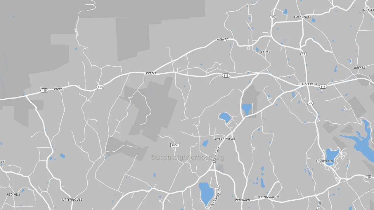 Transit Grade map of 18656, PA
