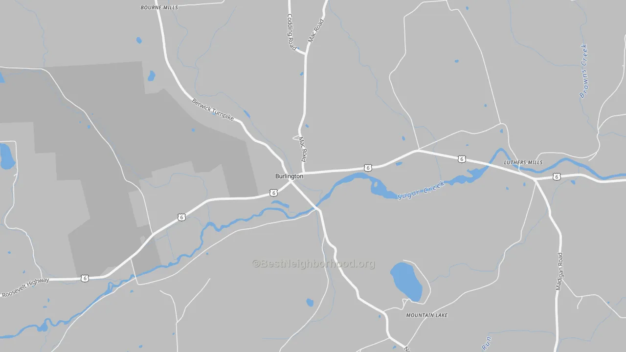 Transit Grade map of 18814, PA
