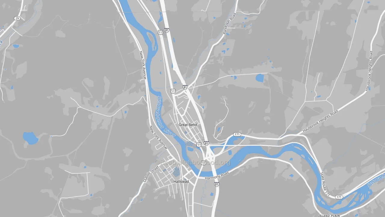 Transit Grade map of 18821, PA