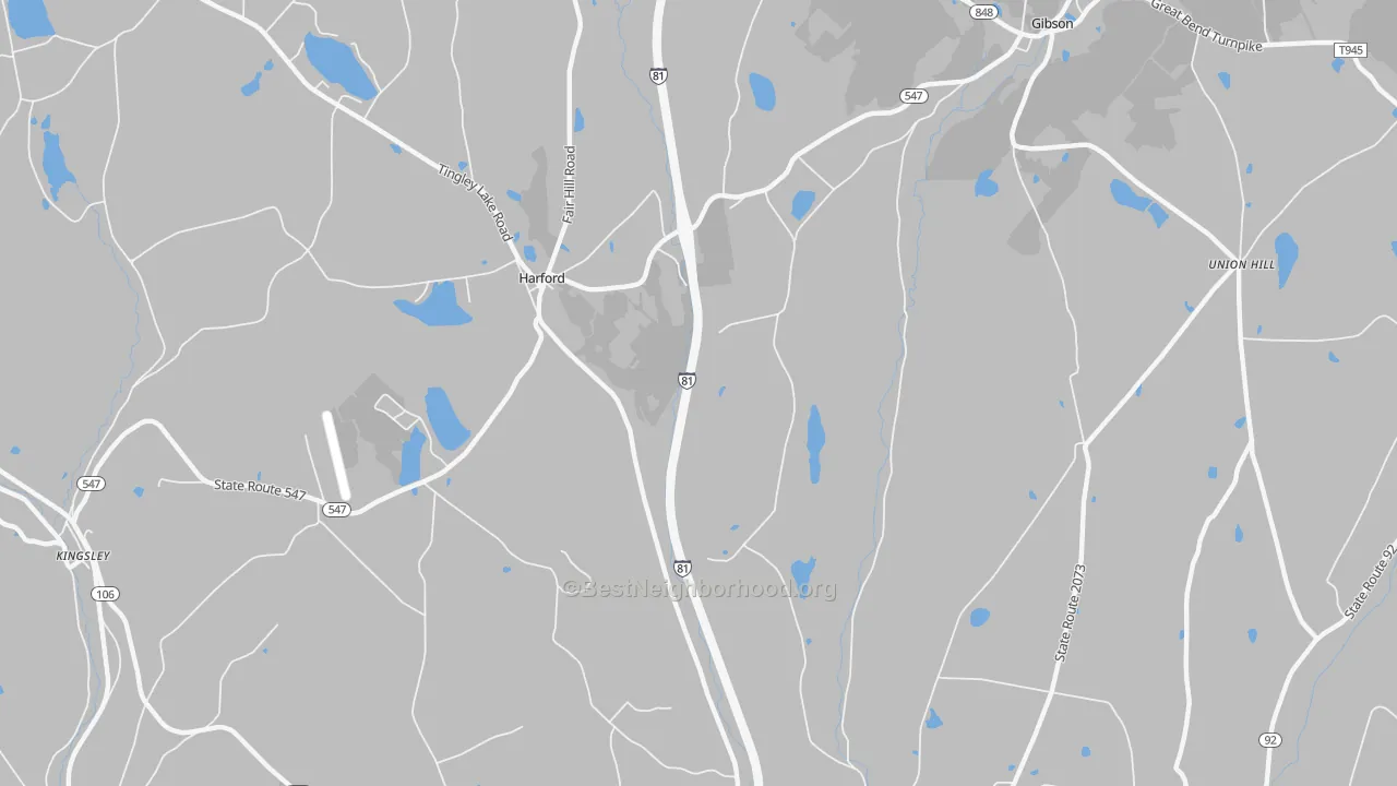 Transit Grade map of 18823, PA