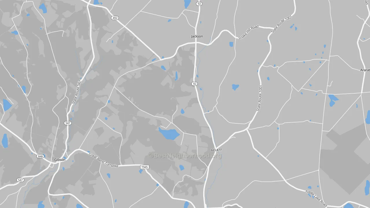 Transit Grade map of 18825, PA
