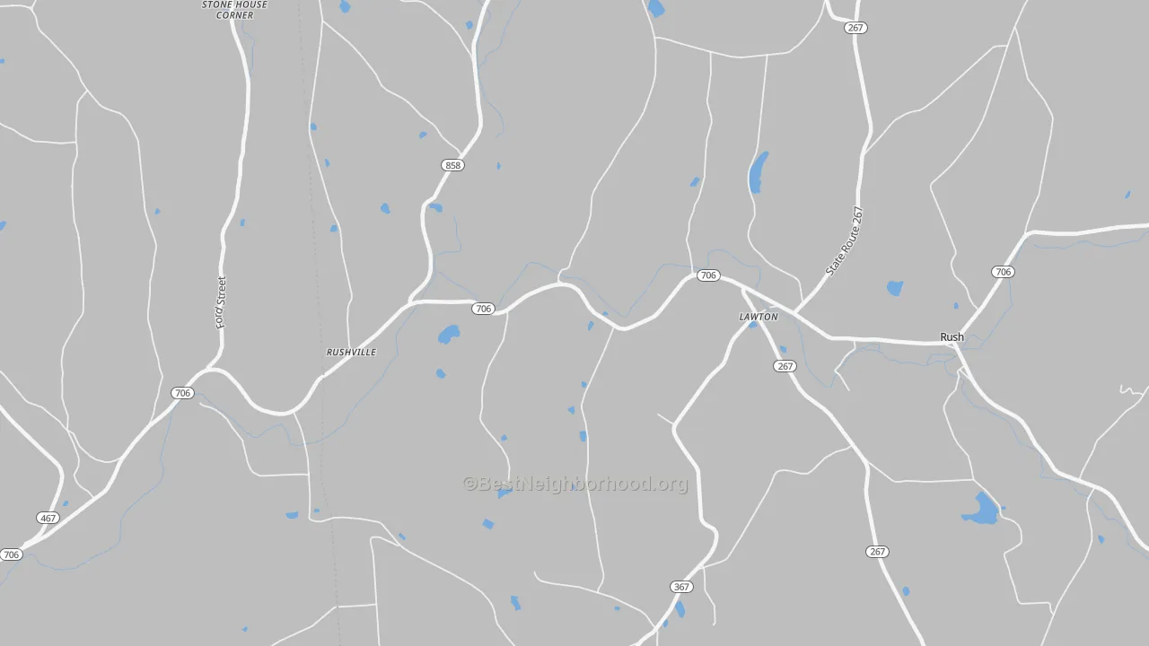 Transit Grade map of 18828, PA