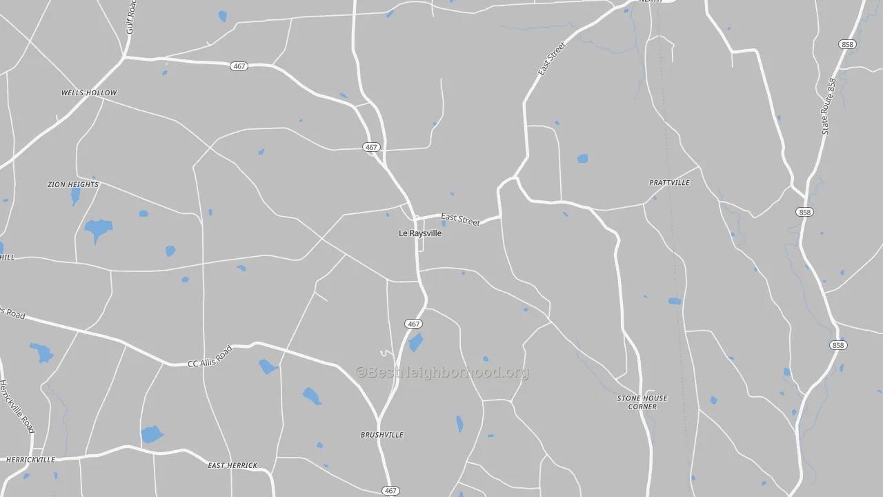 Transit Grade map of 18829, PA