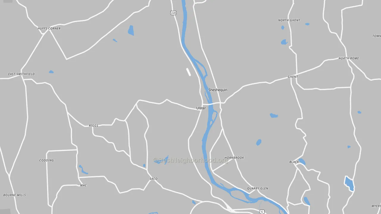 Transit Grade map of 18850, PA