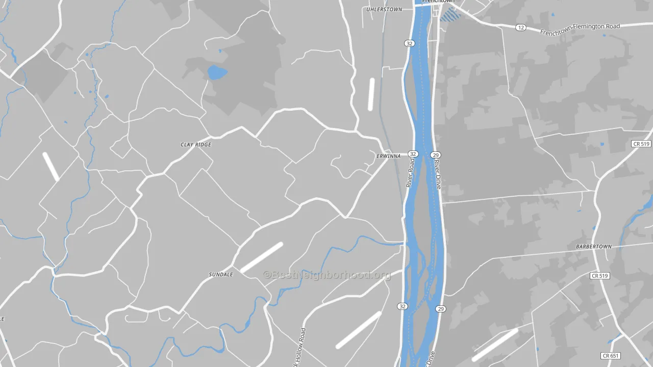 Transit Grade map of 18920, PA