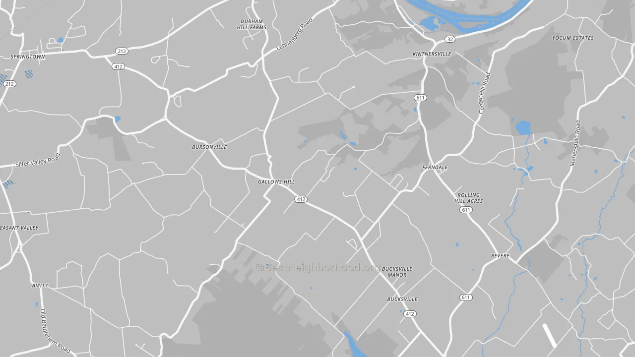 Transit Grade map of 18930, PA