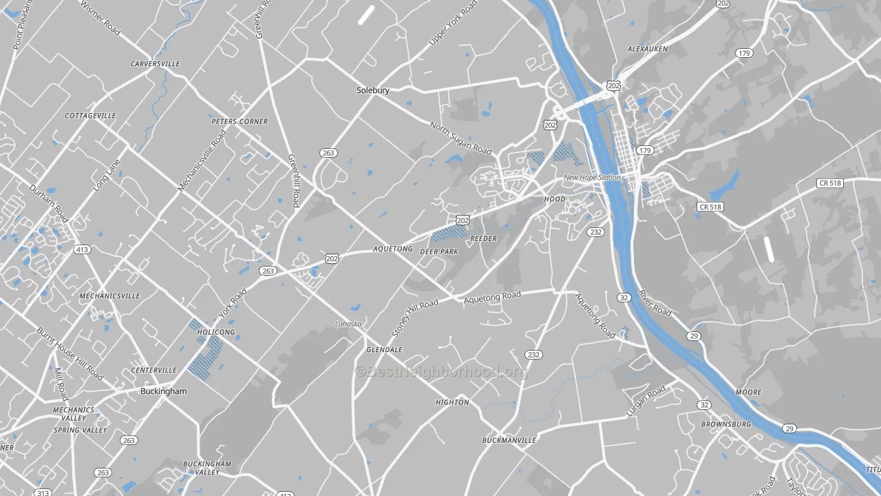 Transit Grade map of 18938, PA