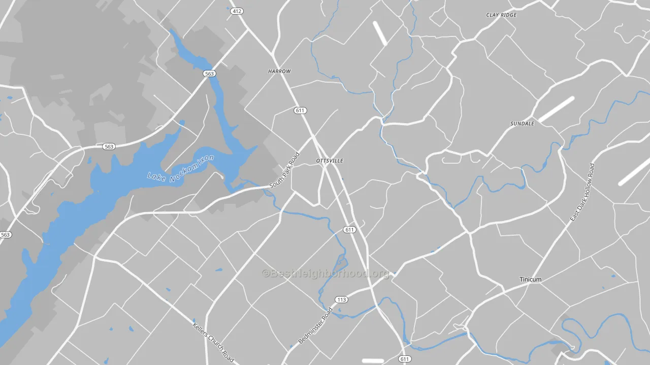 Transit Grade map of 18942, PA