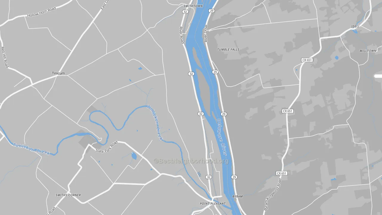 Transit Grade map of 18950, PA