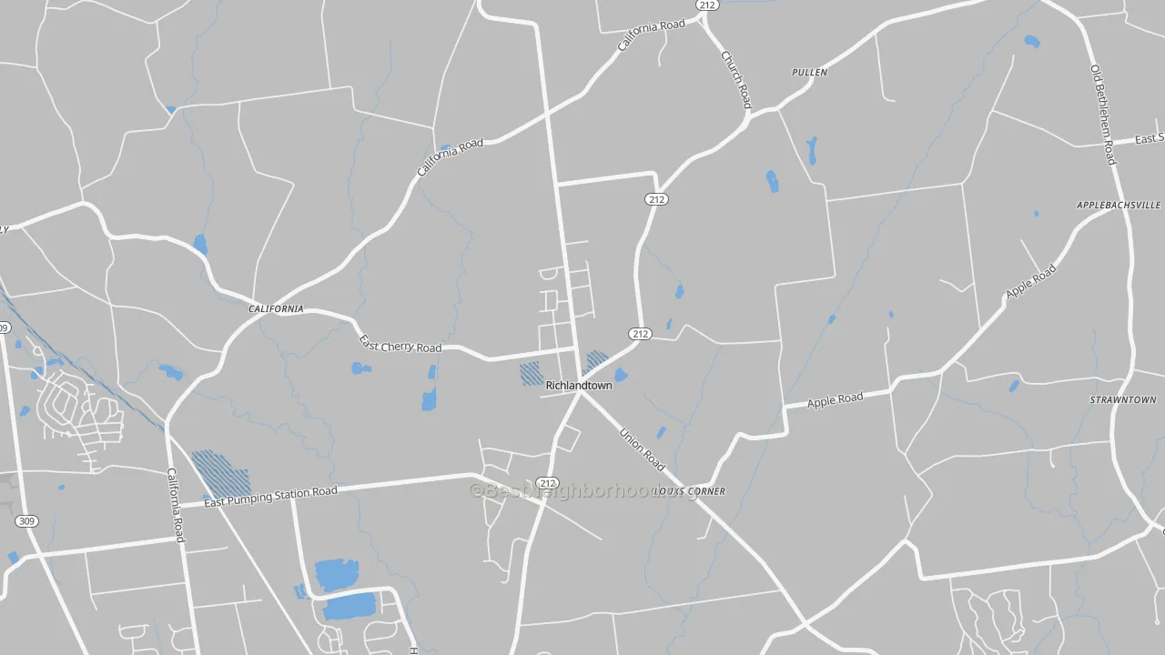 Transit Grade map of 18955, PA