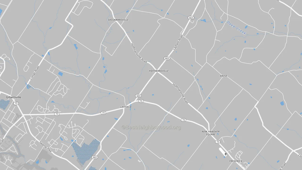 Transit Grade map of 19435, PA