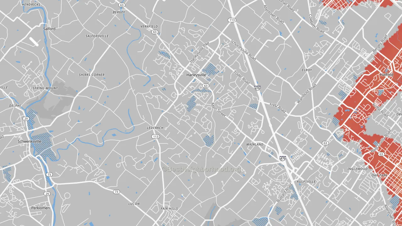 Transit Grade map of 19438, PA