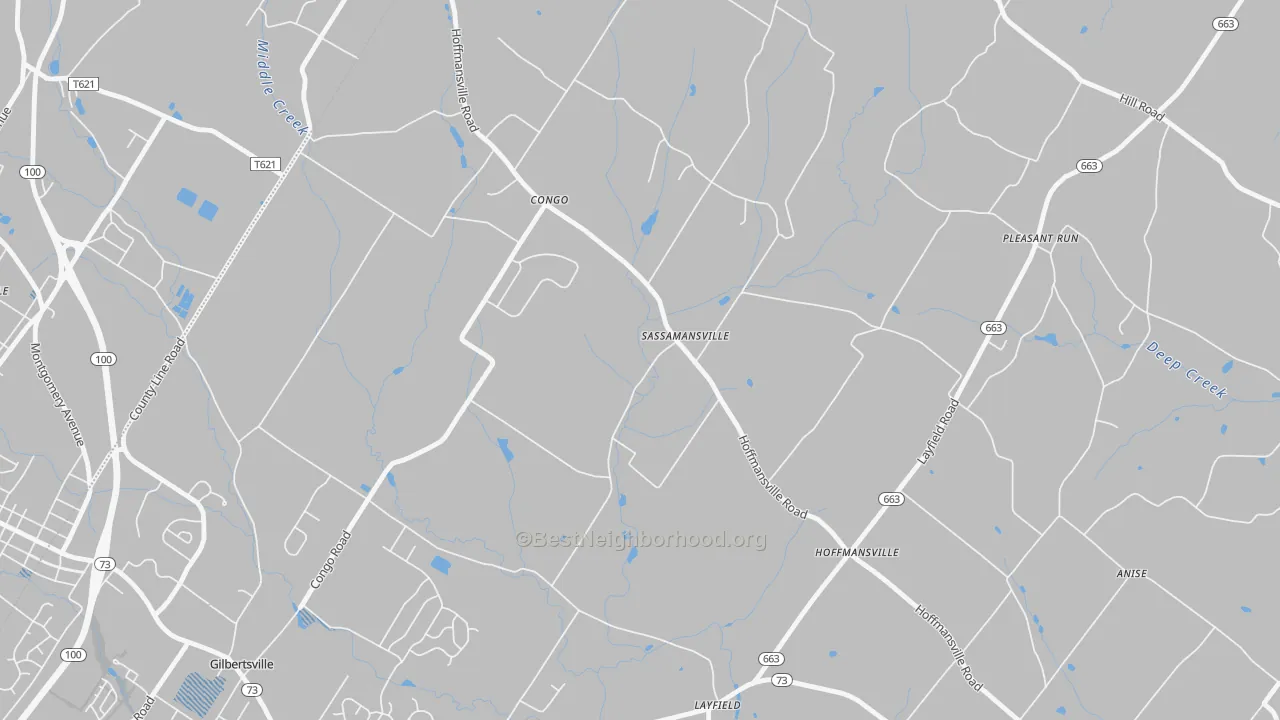 Transit Grade map of 19472, PA